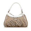 Gucci GG Canvas Abbey D-Ring Shoulder Bag (SHG-rFztis)