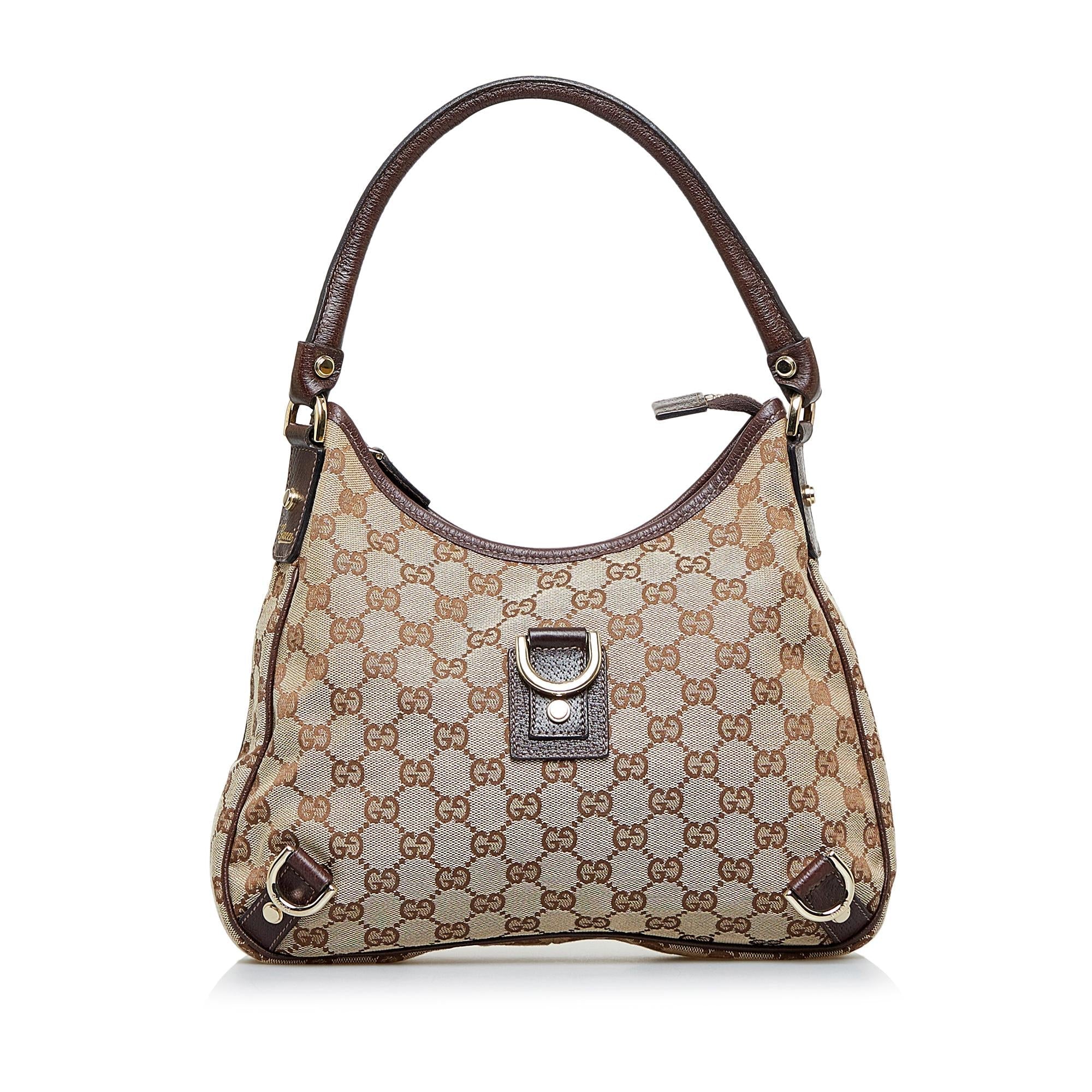 Gucci GG Canvas Abbey D-Ring Shoulder Bag (SHG-eLZmsk)