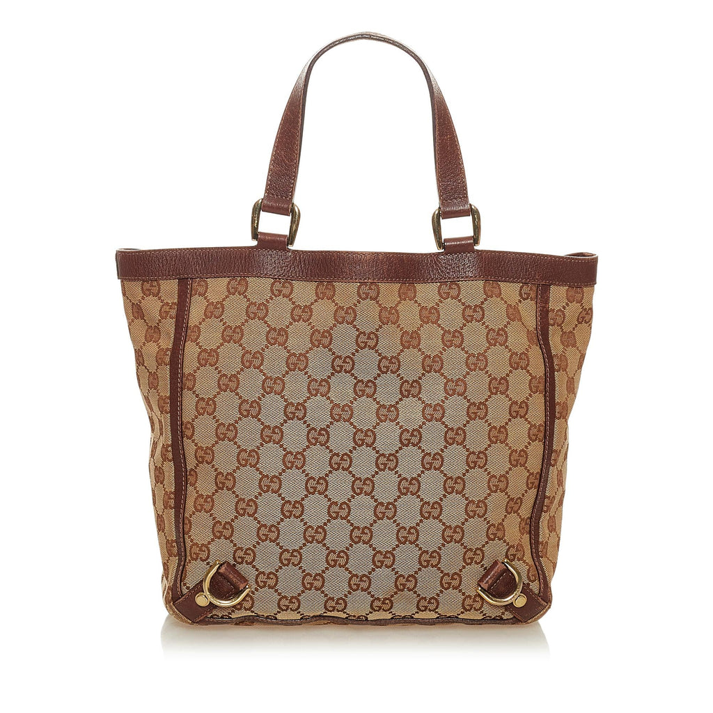 Gucci GG Canvas Abbey D-Ring Tote Bag (SHG-27734)