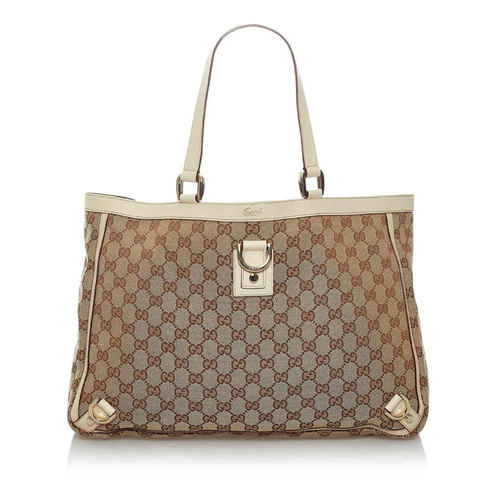 Gucci GG Canvas Abbey D- Ring Tote Bag (SHG-29462)