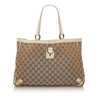 Gucci GG Canvas Abbey D- Ring Tote Bag (SHG-29462)