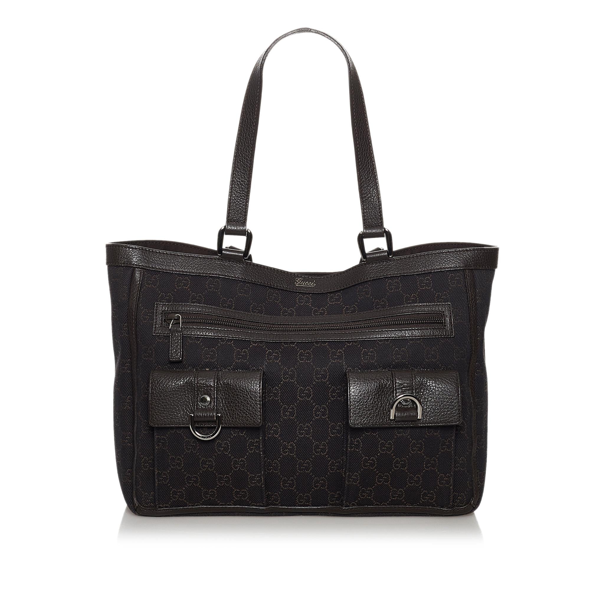 Gucci GG Canvas Abbey D-Ring Tote Bag (SHG-30709)