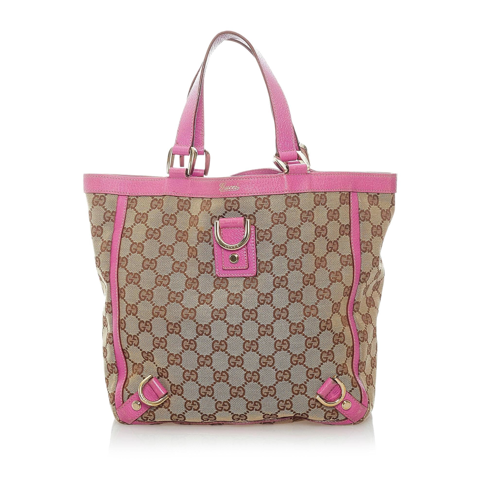 Gucci GG Canvas Abbey D-Ring Tote Bag (SHG-32023)