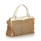 Gucci GG Canvas Abbey-D Ring Tote Bag (SHG-32563)