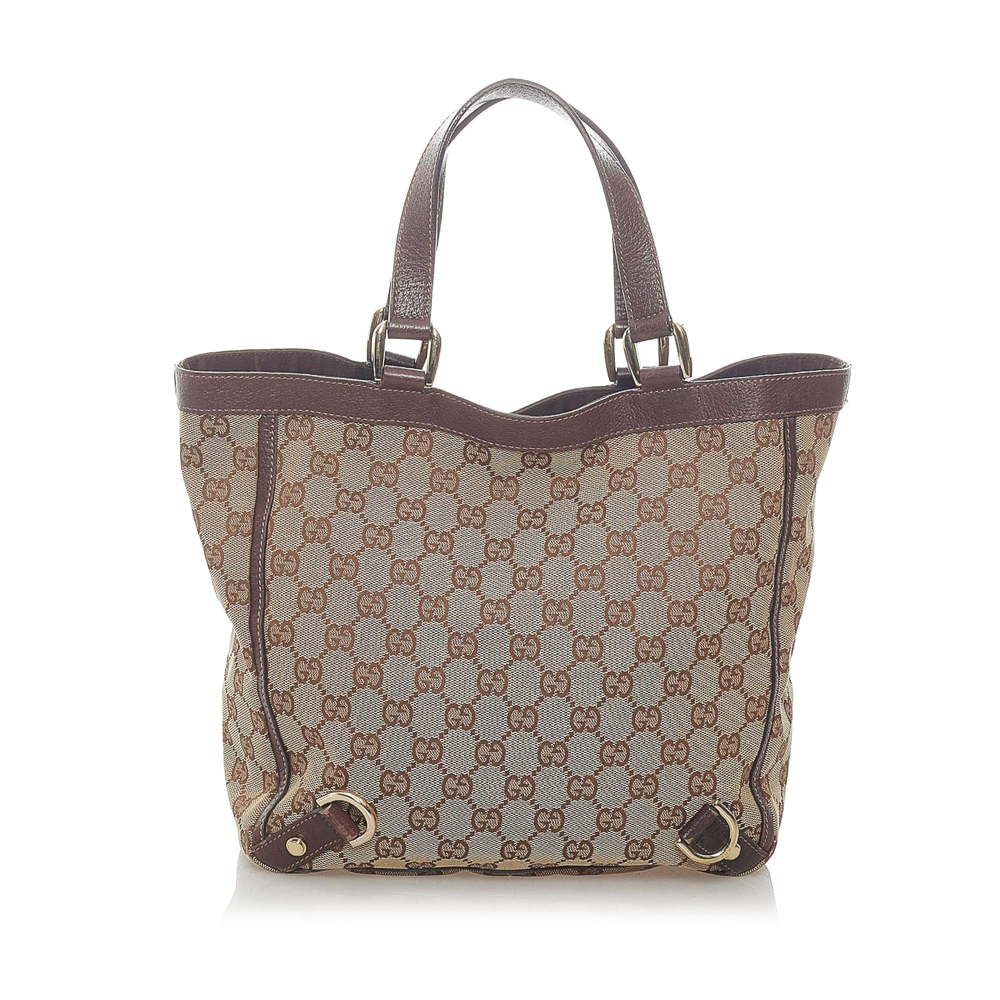 Gucci GG Canvas Abbey D-Ring Tote Bag (SHG-33380)