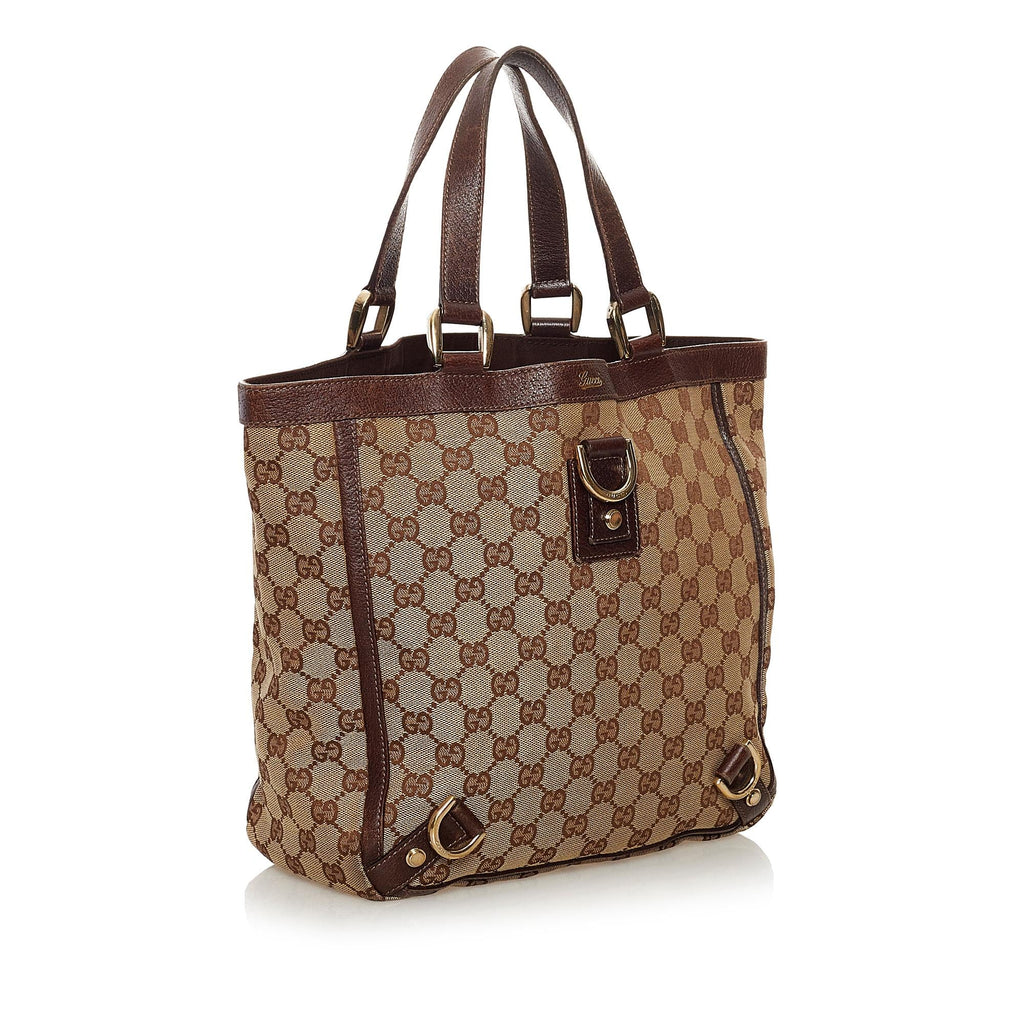 Gucci GG Canvas Abbey D-Ring Tote Bag (SHG-34724)