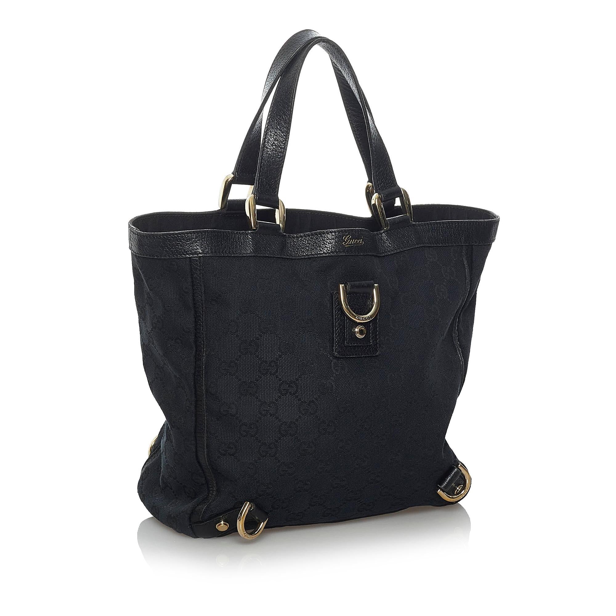 Gucci GG Canvas Abbey D-Ring Tote Bag (SHG-36166)