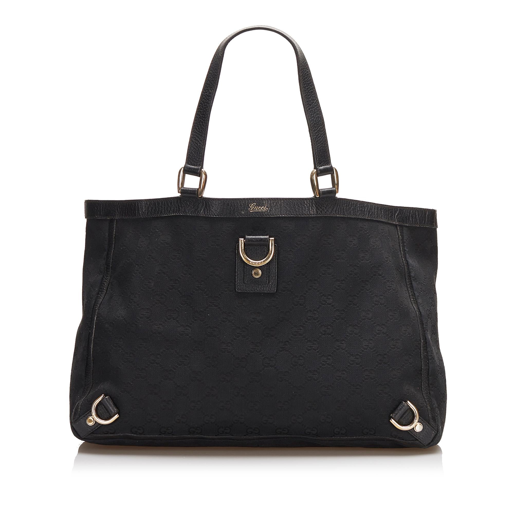 Gucci GG Canvas Abbey D- Ring Tote Bag (SHG-j3ZbIL)