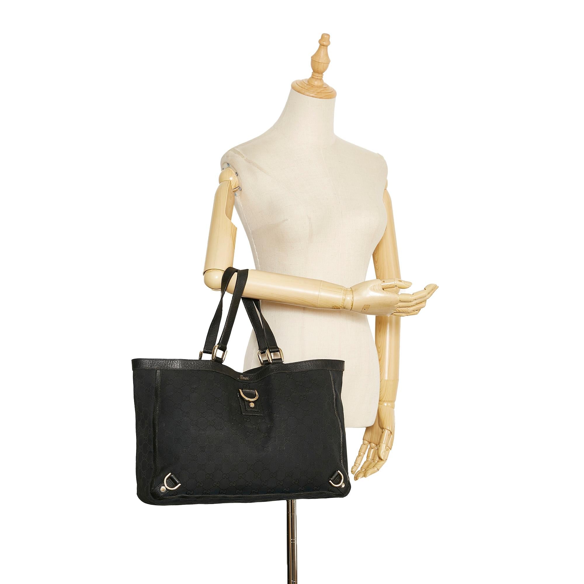 Gucci GG Canvas Abbey D- Ring Tote Bag (SHG-j3ZbIL)