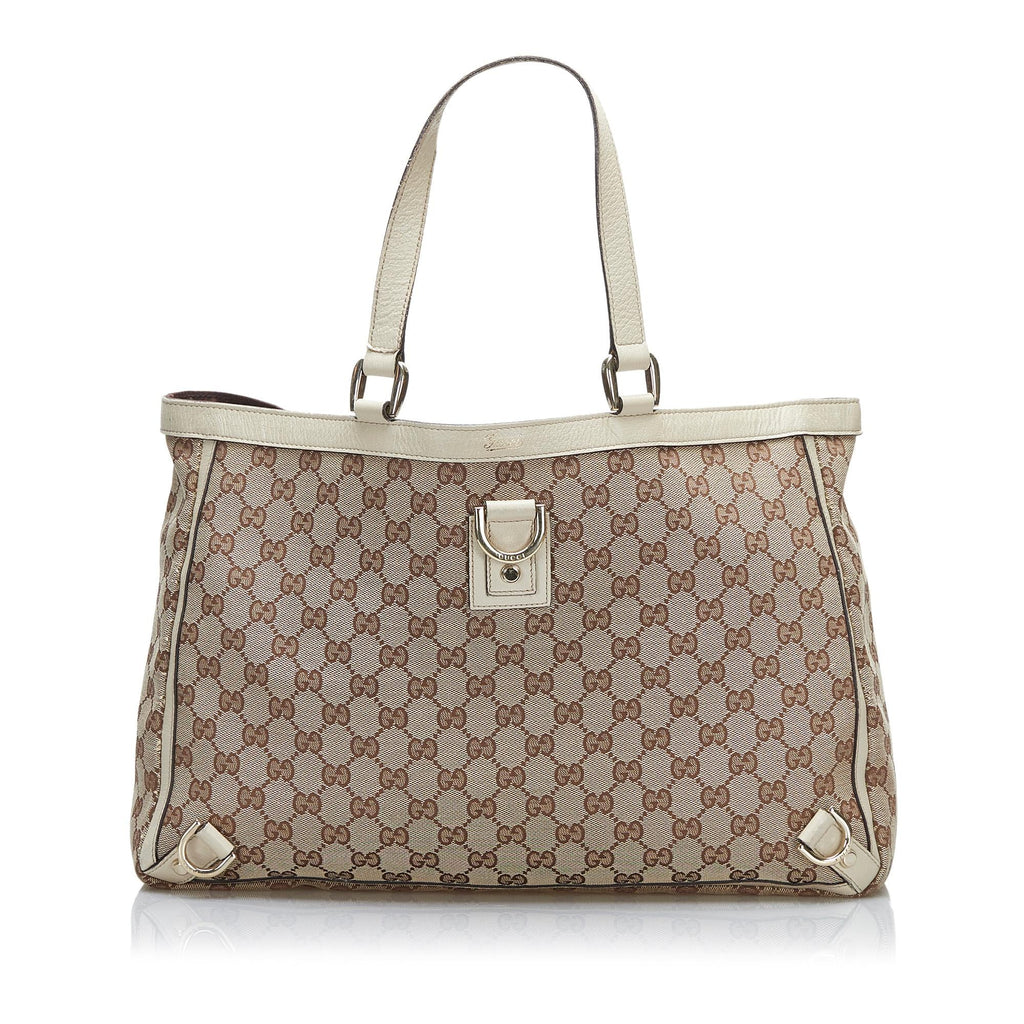 Gucci GG Canvas Abbey D-Ring Tote Bag (SHG-56o92C)