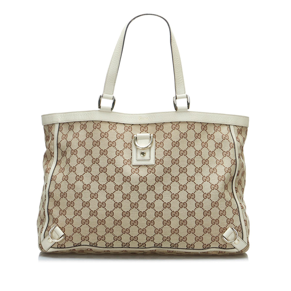 Gucci GG Canvas Abbey D-Ring Tote Bag (SHG-5HkU7J)