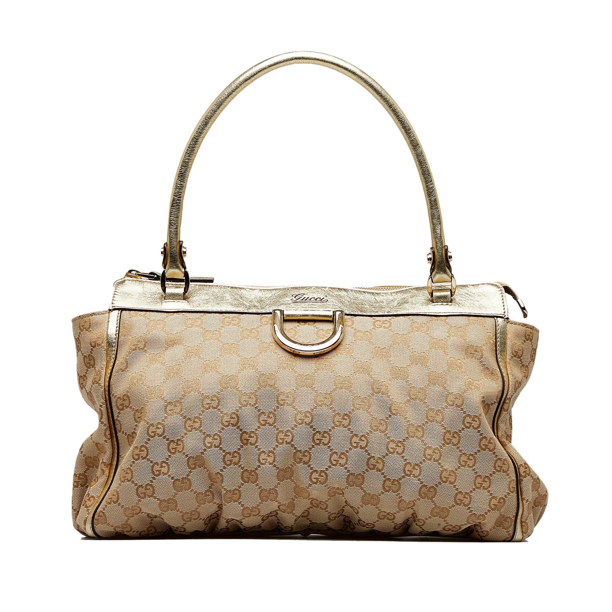 Gucci GG Canvas Abbey D-Ring Tote Bag (SHG-eTLgdn)