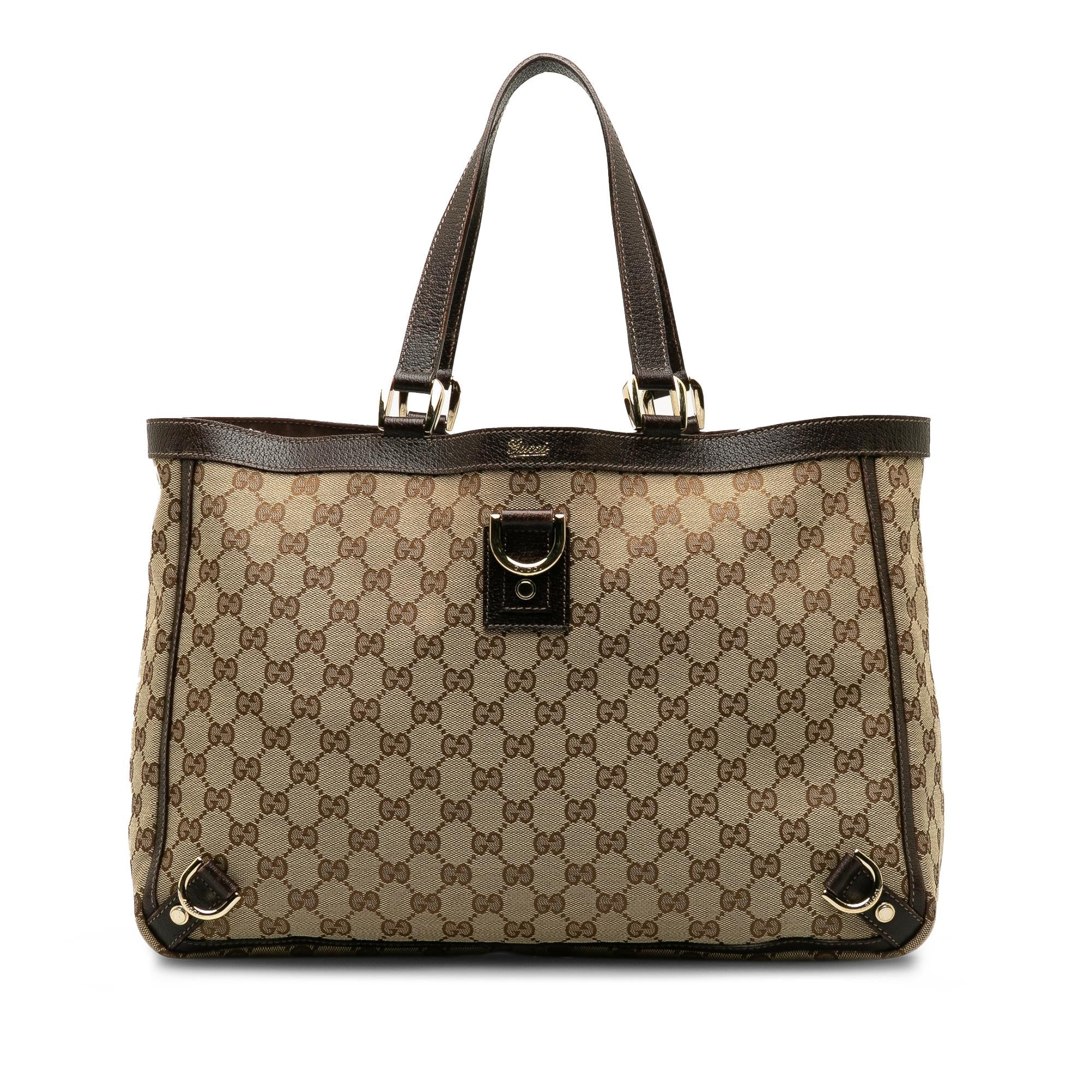 Gucci GG Canvas Abbey D-Ring Tote Bag (SHG-1V10IL)