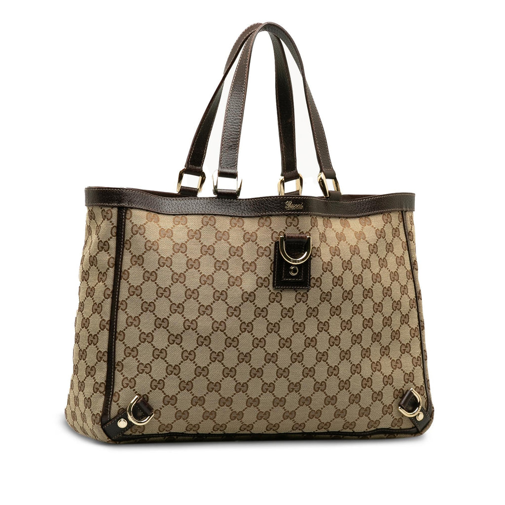 Gucci GG Canvas Abbey D-Ring Tote Bag (SHG-1V10IL)