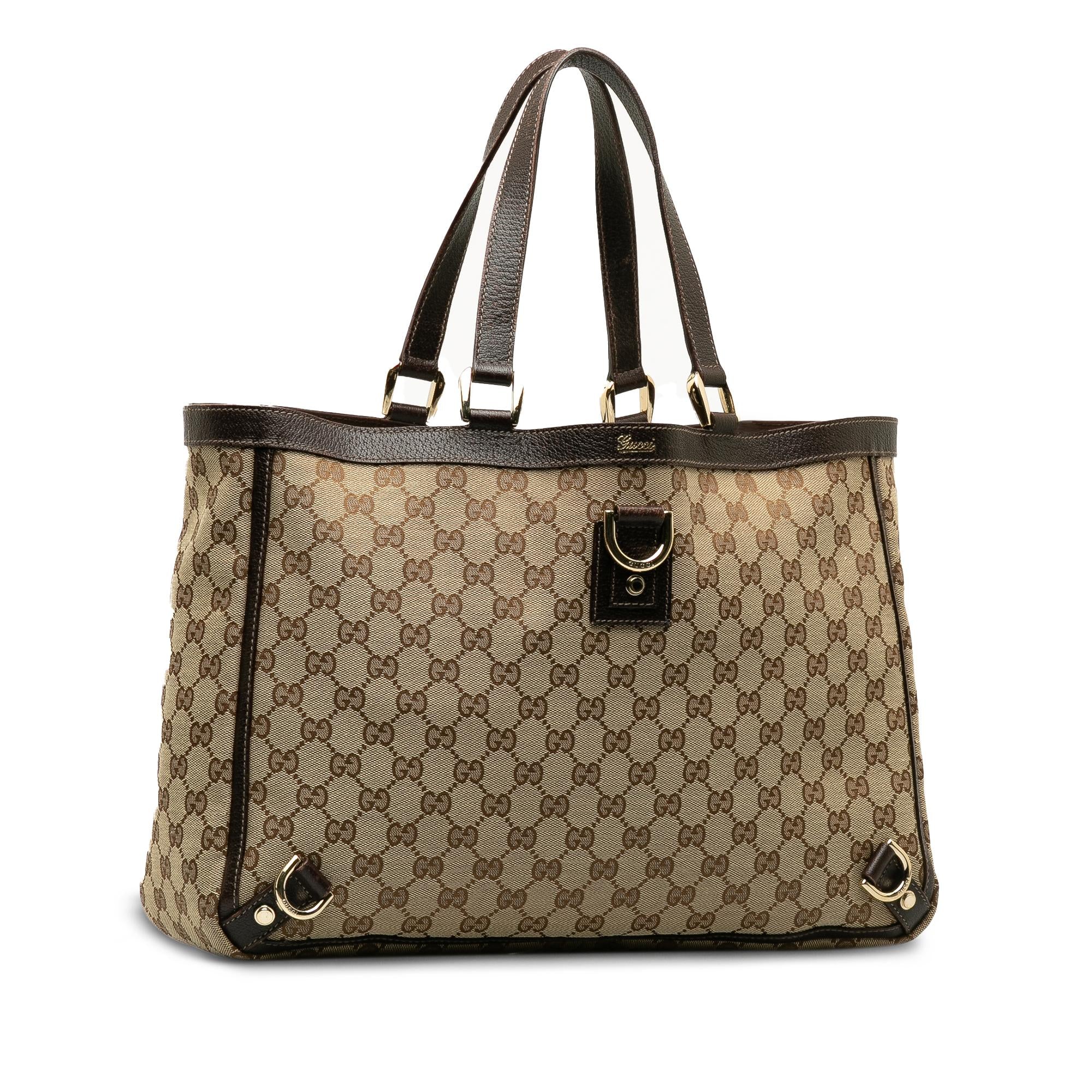 Gucci GG Canvas Abbey D-Ring Tote Bag (SHG-1V10IL)