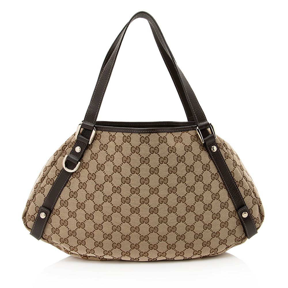 Gucci GG Canvas Abbey Medium Shoulder Bag (SHF-19735)
