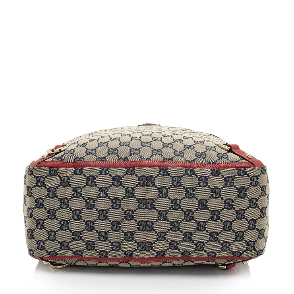 Gucci GG Canvas Abbey D Ring N/S Tote (SHF-cX7Zjk)
