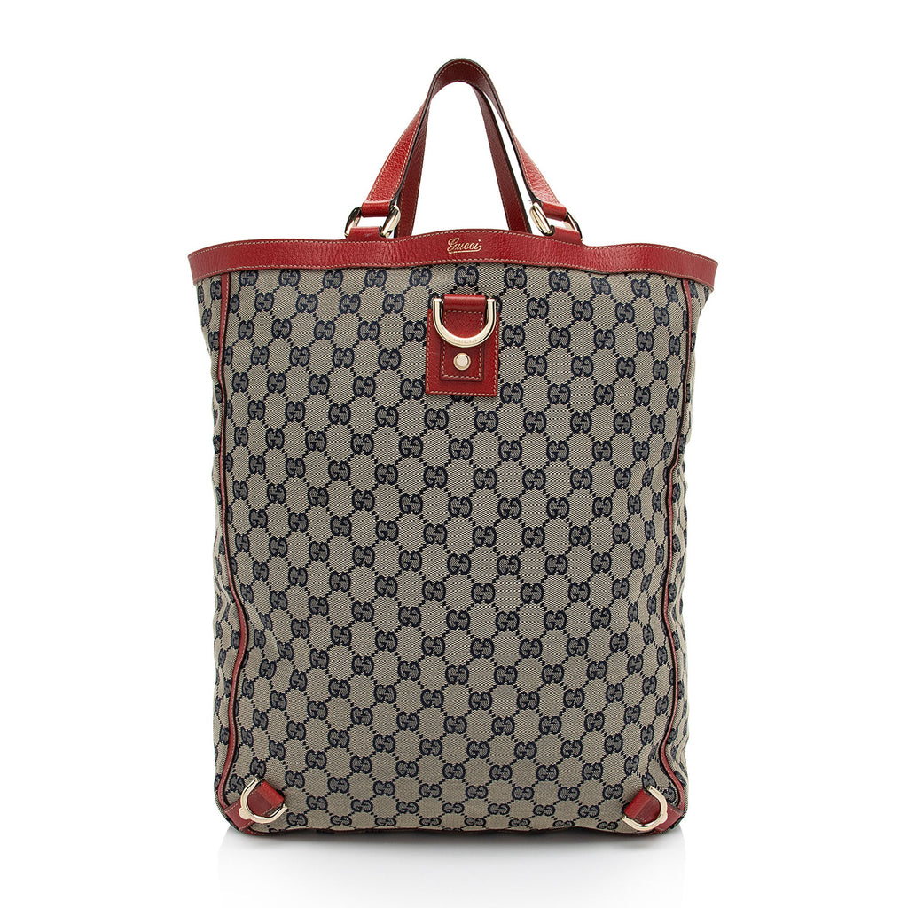 Gucci GG Canvas Abbey D Ring N/S Tote (SHF-cX7Zjk)