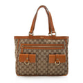Gucci GG Canvas Abbey Pocket Tote (SHF-22728)