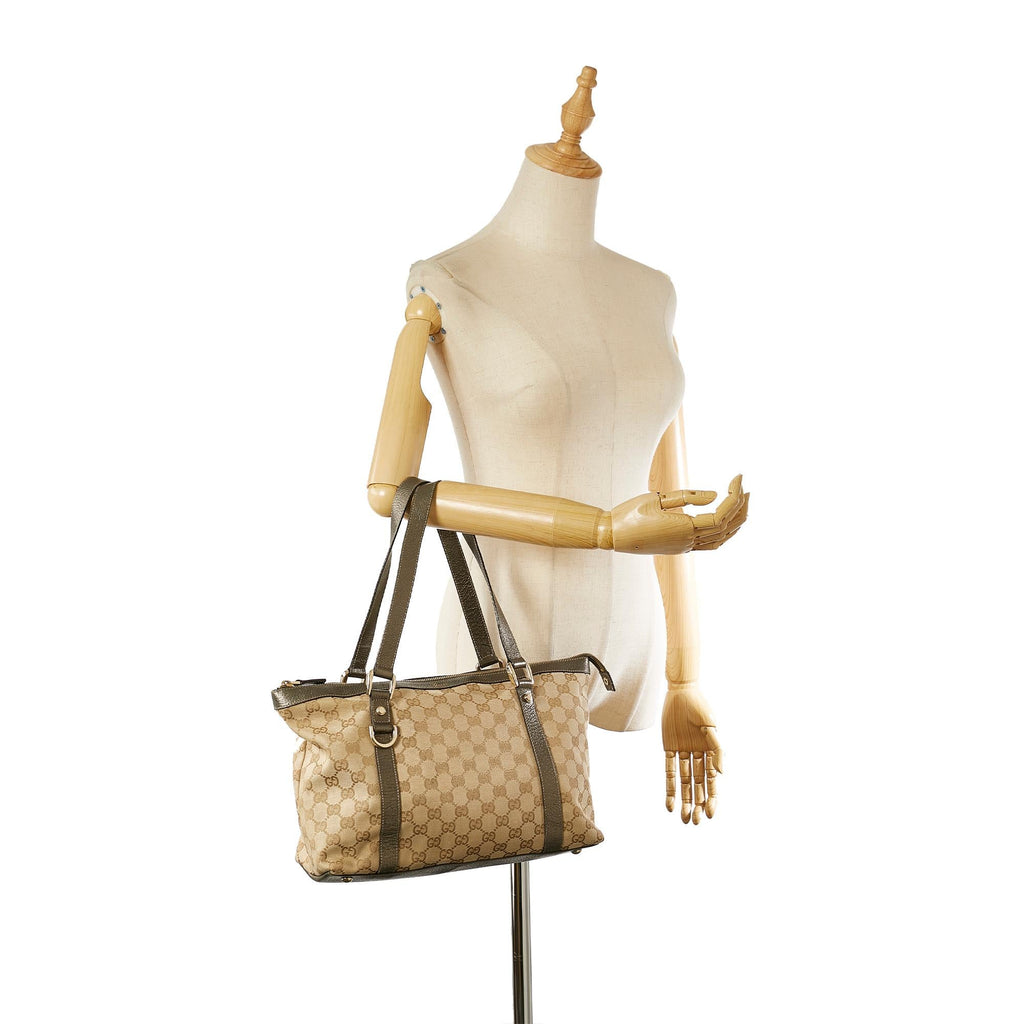 Gucci GG Canvas Abbey Tote Bag (SHG-23279)