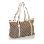 Gucci GG Canvas Abbey Tote Bag (SHG-32489)
