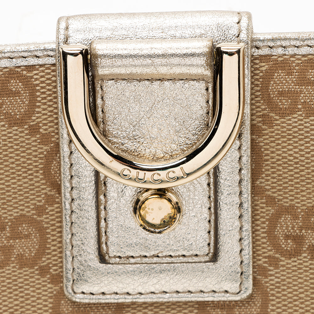 Gucci GG Canvas Abbey Wallet (SHF-20729)