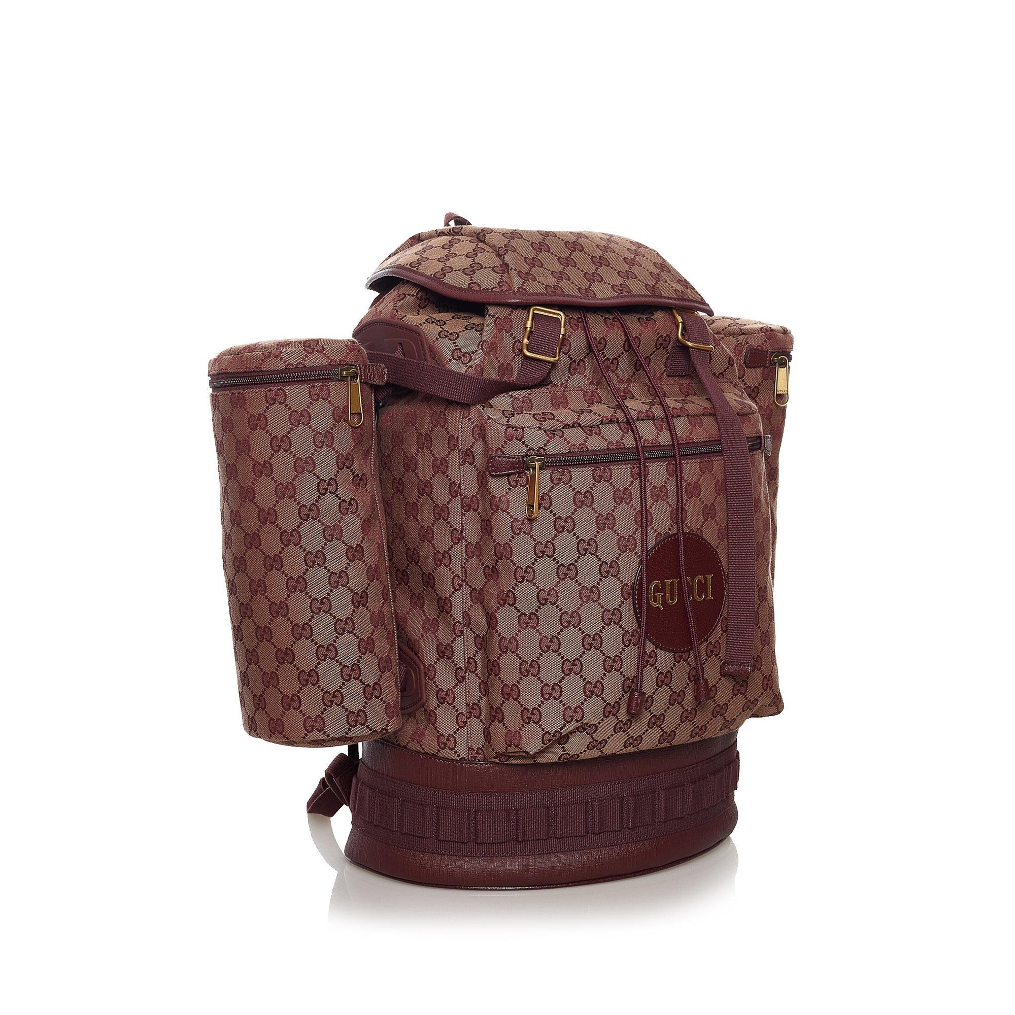 Gucci GG Canvas Alpina Trekking Backpack (SHG-szkLlr)