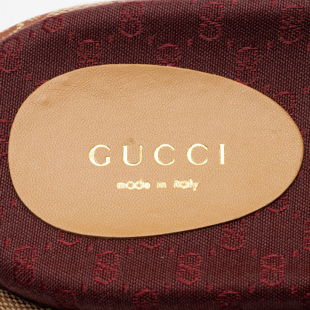 Gucci GG Canvas Angelina Slide Platform Sandals - Size 9 / 39 (SHF-7XmTwT)