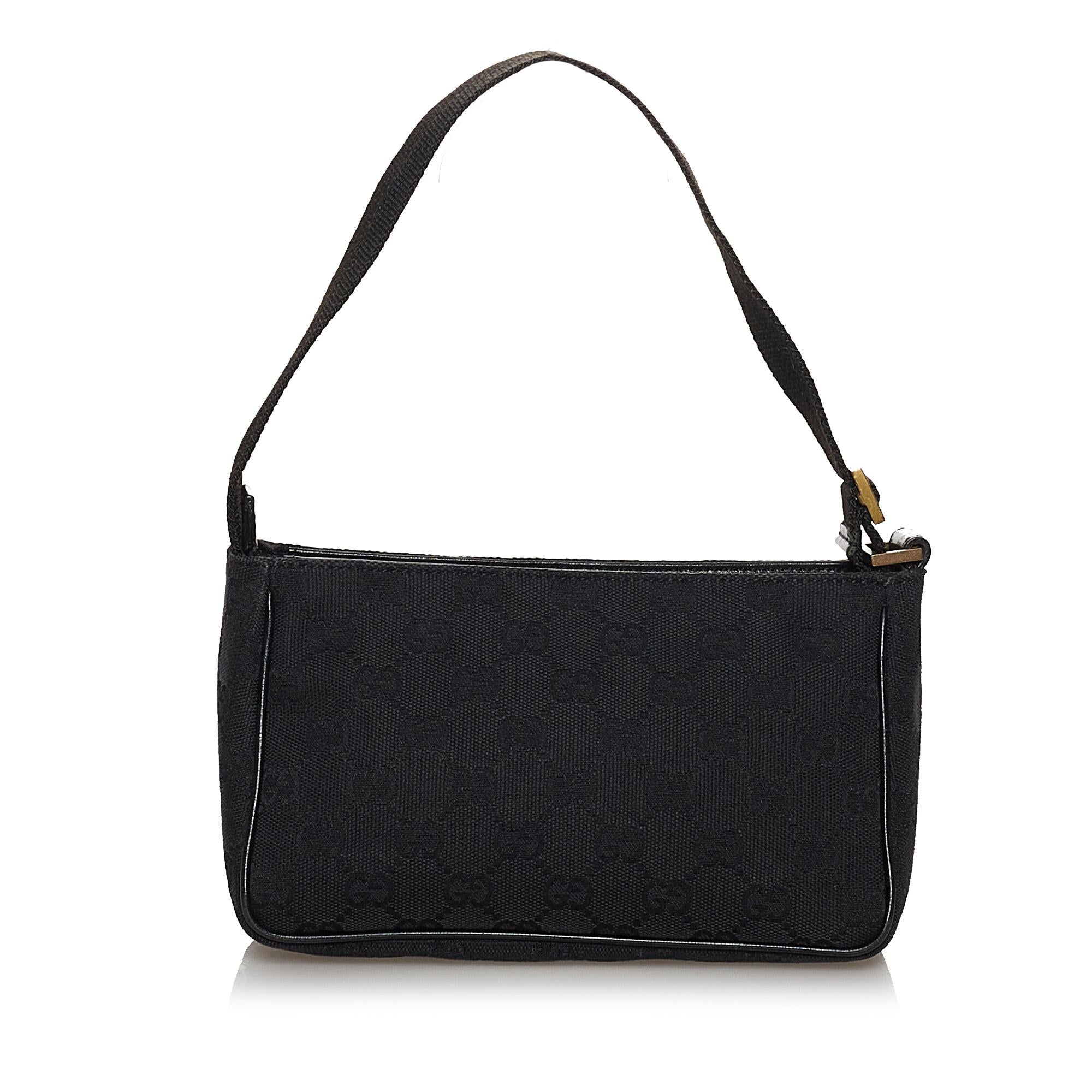 Gucci GG Canvas Baguette (SHG-30605)