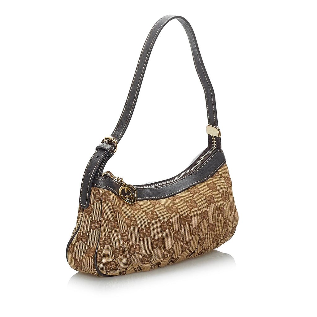 Gucci GG Canvas Baguette (SHG-34048)