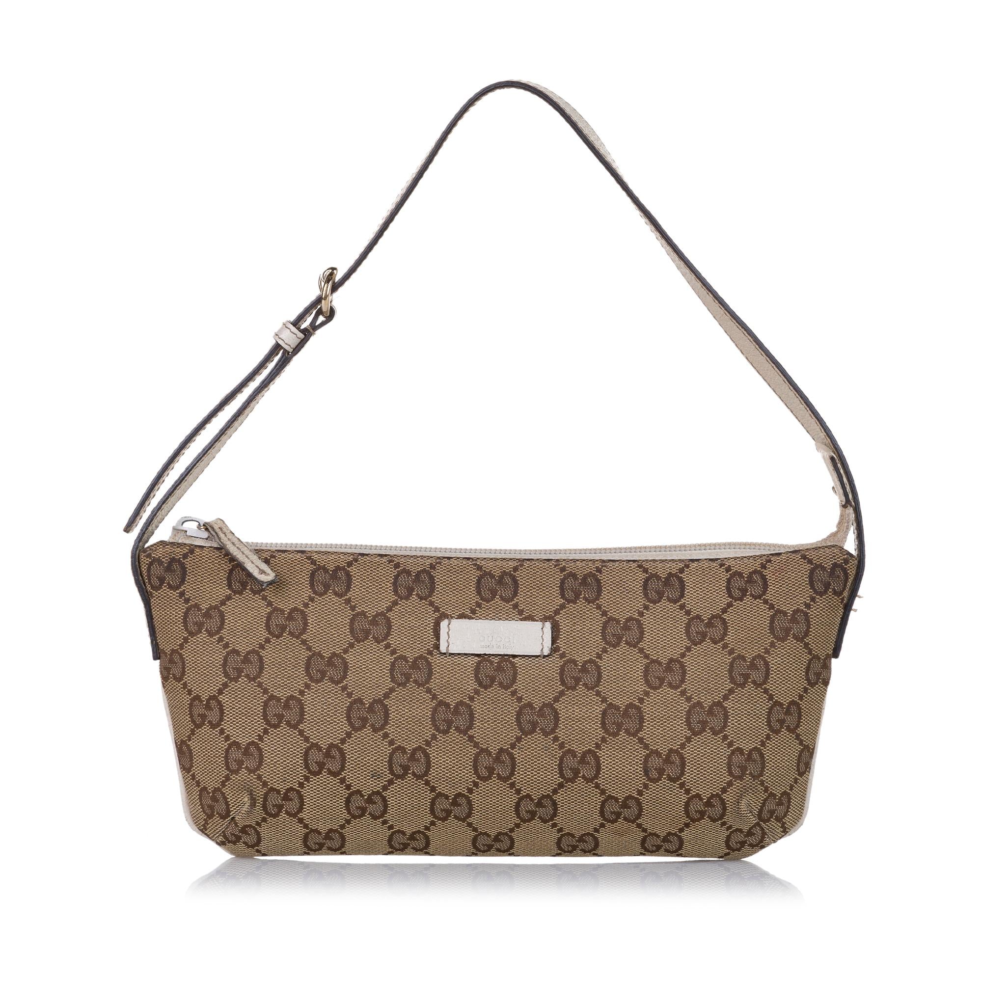 Gucci GG Canvas Baguette (SHG-34624)