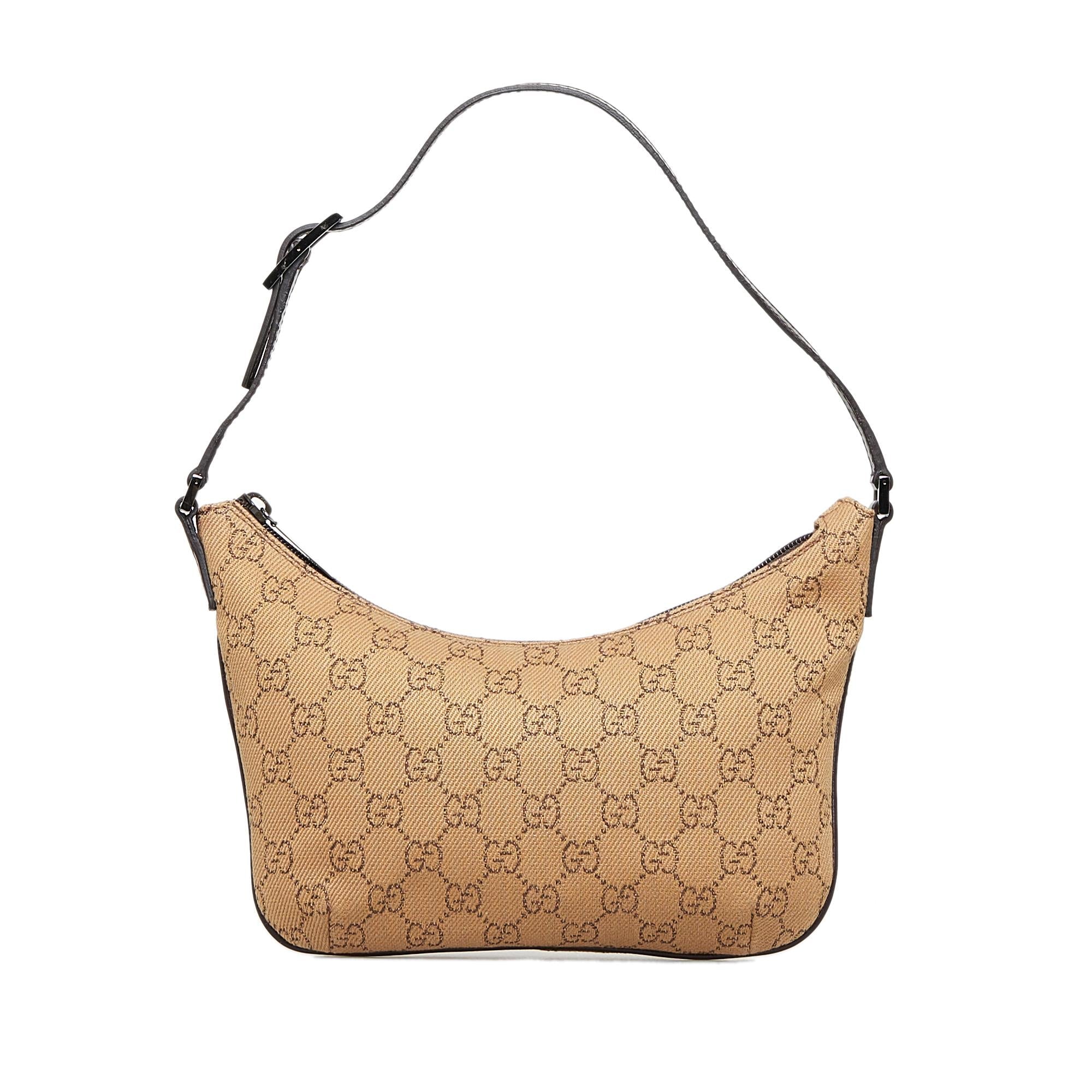 Gucci GG Canvas Baguette (SHG-cGEWCF)