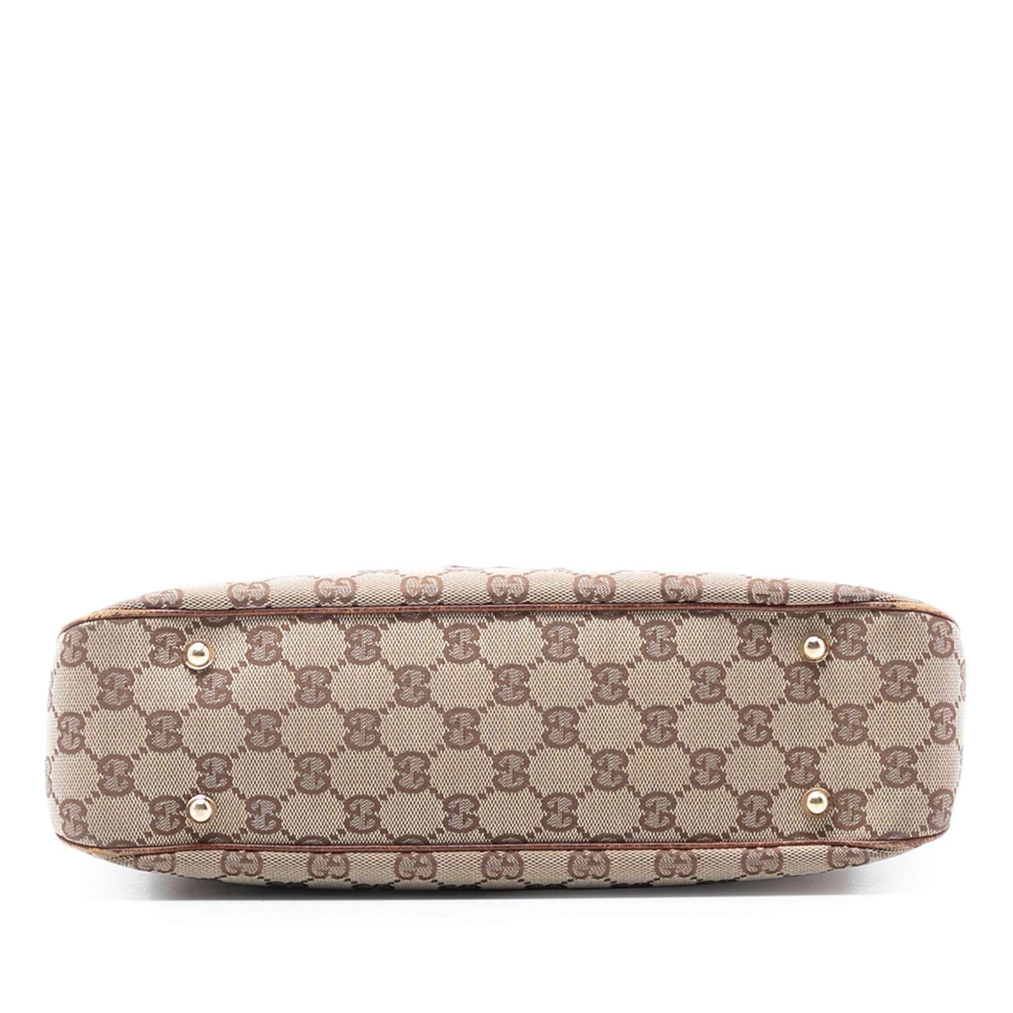 Gucci GG Canvas Bamboo Anita Handbag