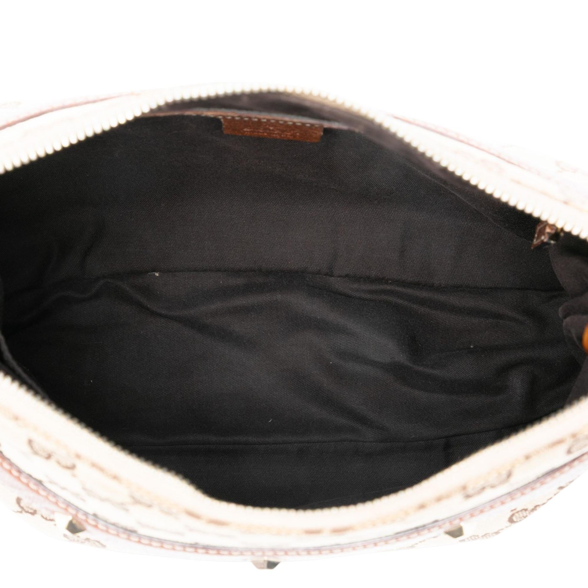 Gucci GG Canvas Bamboo Anita Handbag