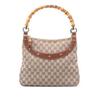 Gucci GG Canvas Bamboo Anita Handbag