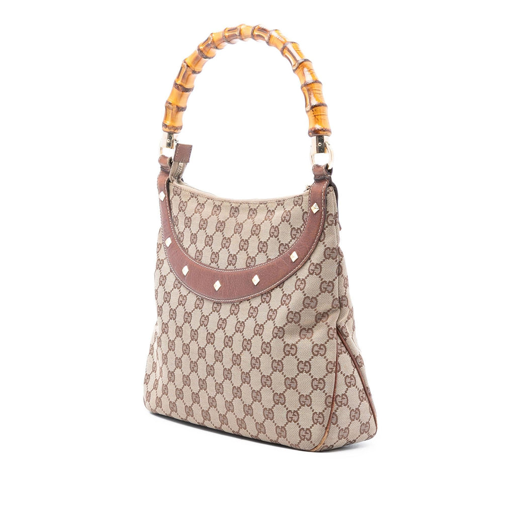Gucci GG Canvas Bamboo Anita Handbag