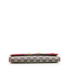 Gucci GG Canvas Bamboo Bar Clutch (SHF-20744)