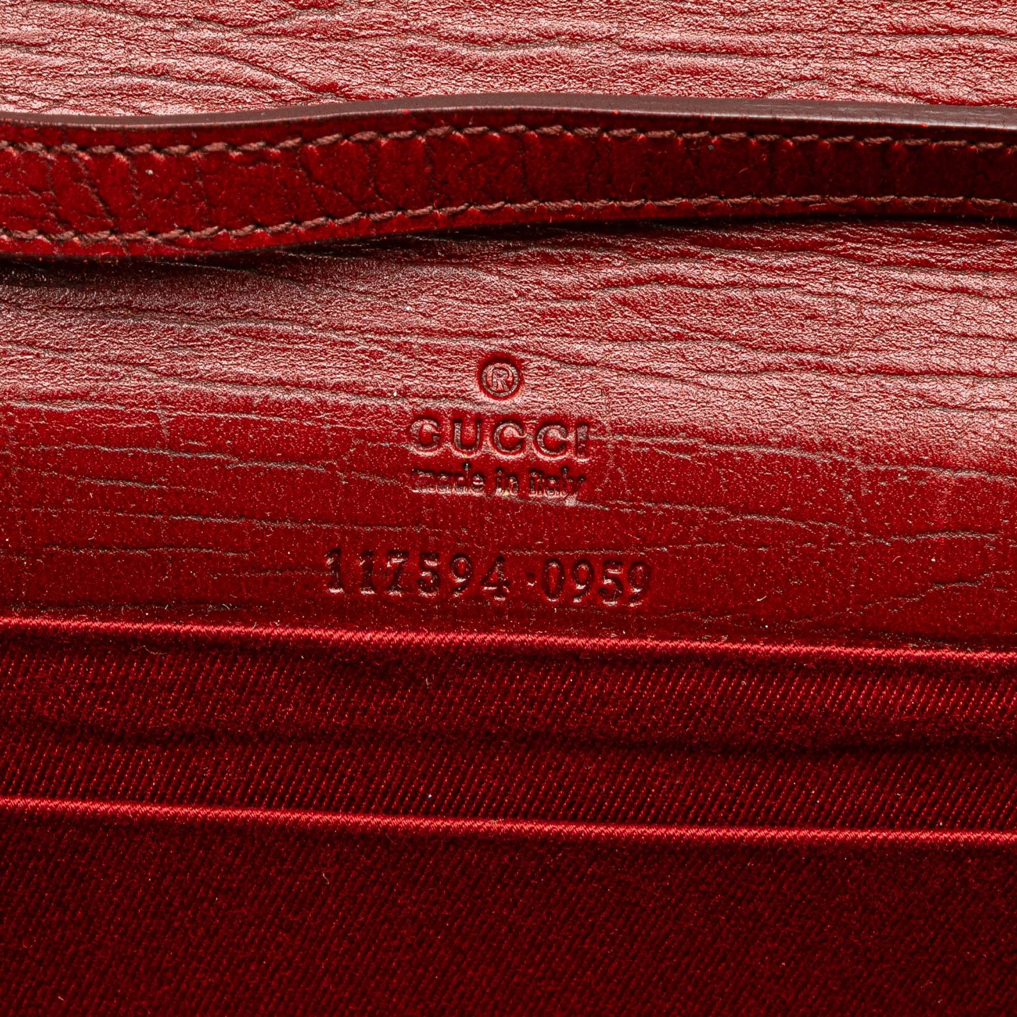 Gucci GG Canvas Bamboo Bar Crossbody