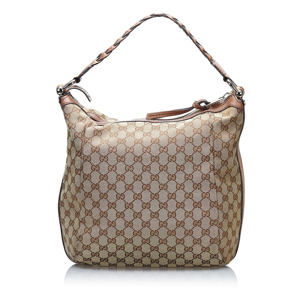 Gucci GG Canvas Bamboo Bar Hobo (SHG-oJqkMt)