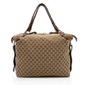 Gucci GG Canvas Bamboo Bar Large Tote - FINAL SALE (SHF-16660)