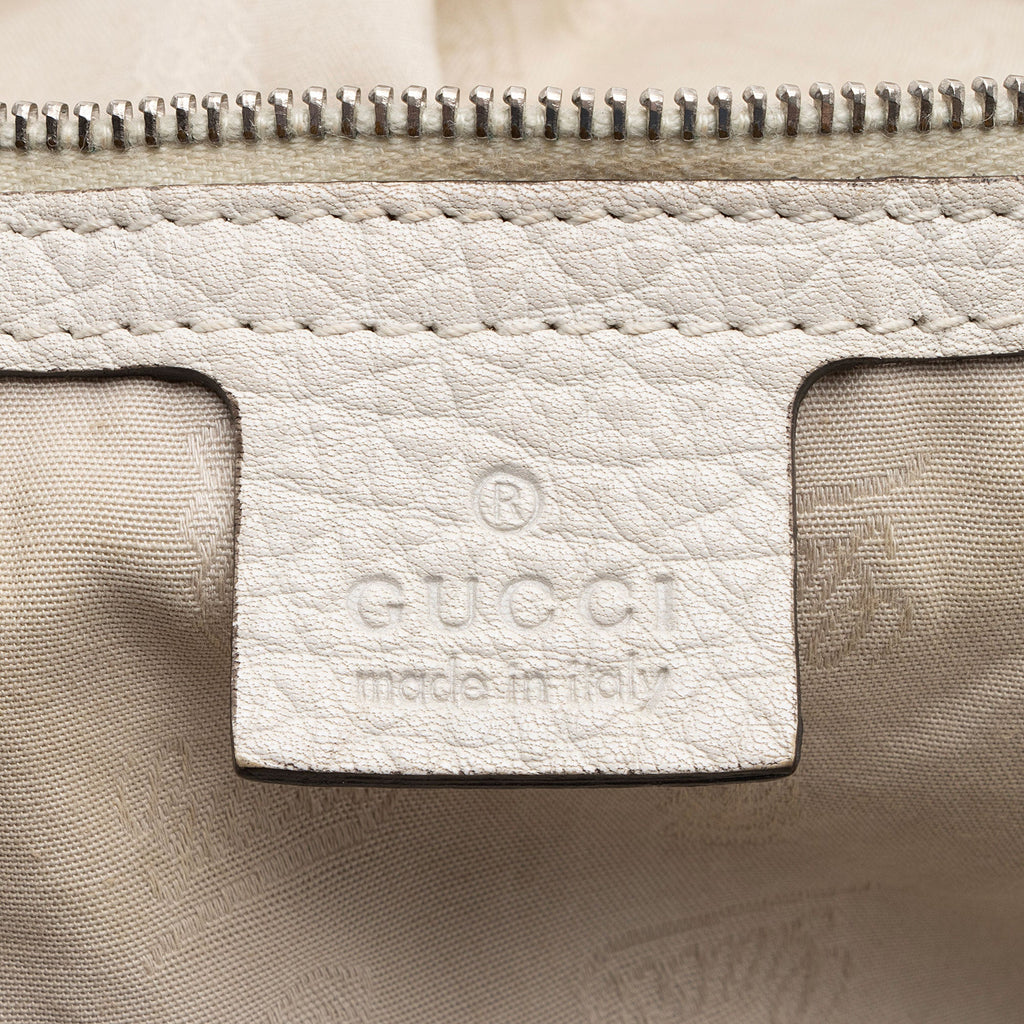 Gucci GG Canvas Bamboo Bar Large Tote (SHF-8uUHe9)