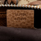 Gucci GG Canvas Bamboo Bar Medium Tote