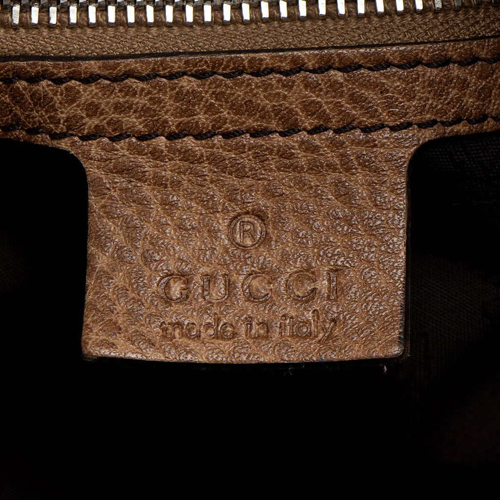 Gucci GG Canvas Bamboo Bar Medium Tote