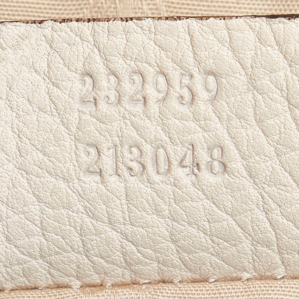 Gucci GG Canvas Bamboo Bar Tote Bag (SHG-31070)