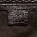 Gucci GG Canvas Bamboo Bullet Medium Satchel (SHF-QsKk05)