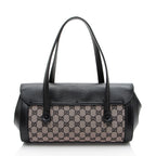Gucci GG Canvas Bamboo Bullet Medium Satchel