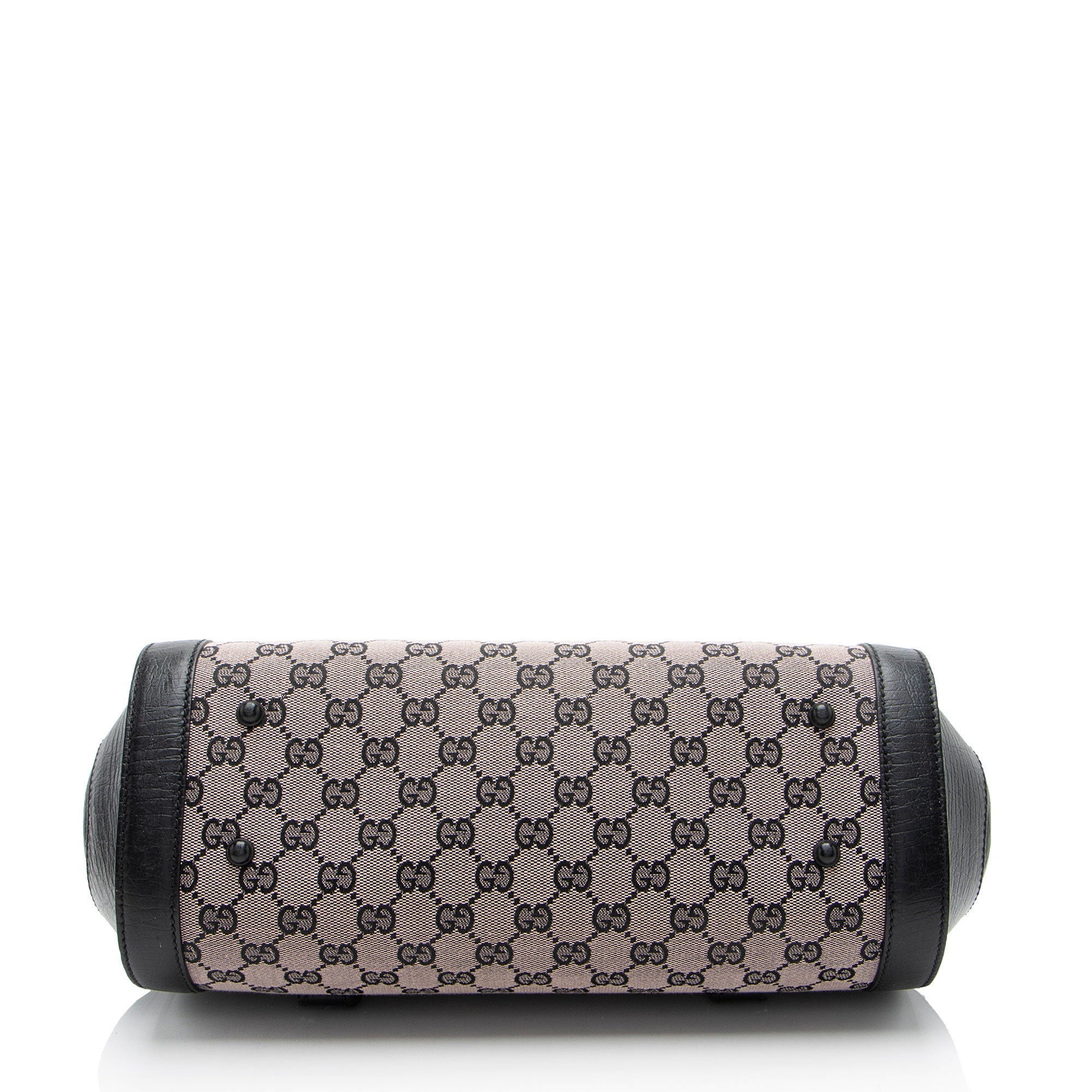 Gucci GG Canvas Bamboo Bullet Medium Satchel