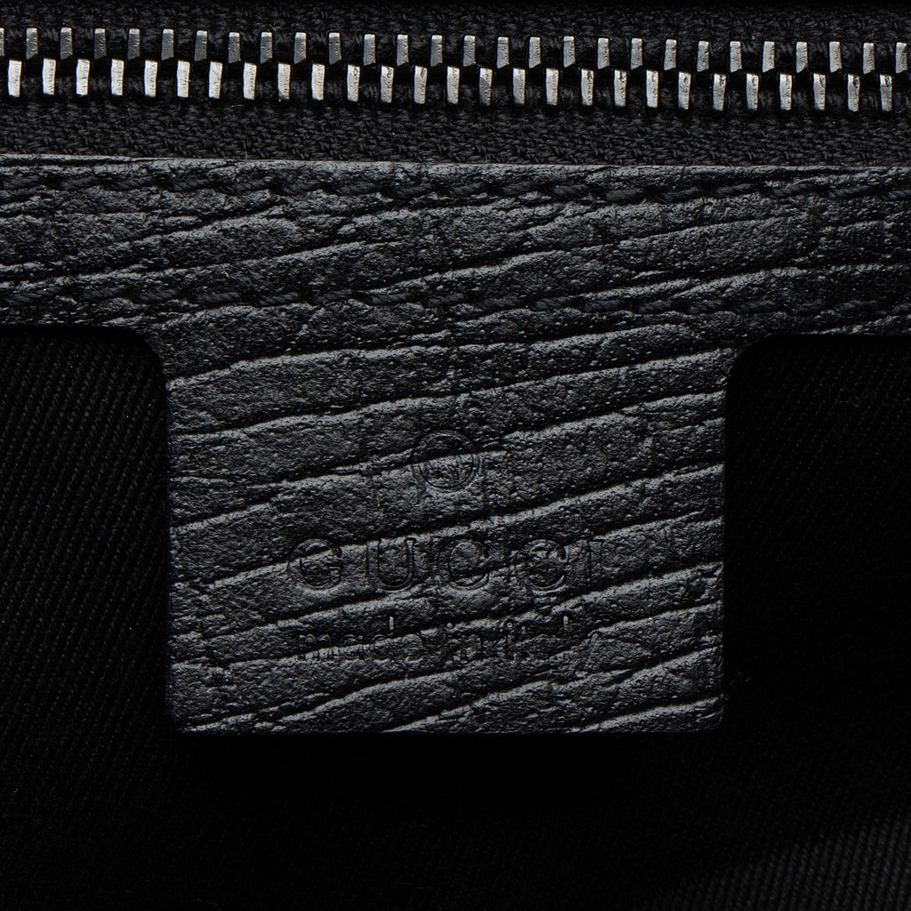 Gucci GG Canvas Bamboo Bullet Medium Satchel
