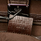 Gucci GG Canvas Bamboo Bullet Shoulder Bag (SHG-26346)