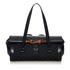 Gucci GG Canvas Bamboo Bullet Shoulder Bag (SHG-31791)
